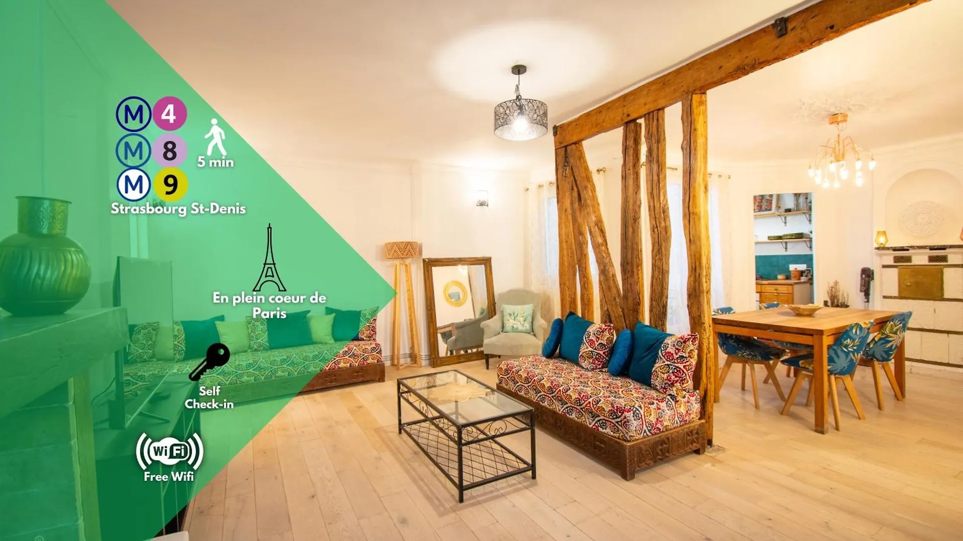 Wonderful Typical Paris Flat 3 Bedrooms / 6 Pax